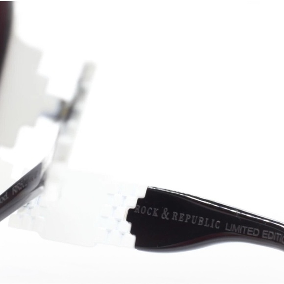 Rock Rock & Republic RR502 02 Black White Limited Edition Italy Women Sunglasses main image 5